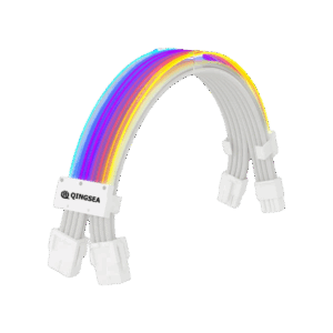 loving cool 2*8Pin RGB Extension white
