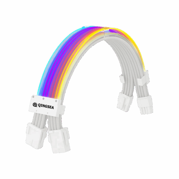 loving cool 2*8Pin RGB Extension white